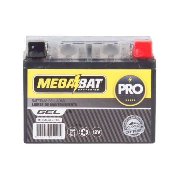 Batería Megabat MTZ5S Gel 5Ah BEST 125 - Código SKU 7704919252279 - Repuesto Moto EKAMOTO