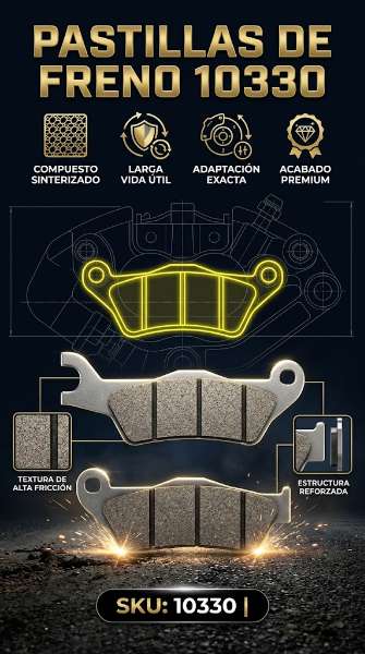 10330 PASTILA KROSS GS150R - Código SKU 10330 - Repuesto Moto EKAMOTO