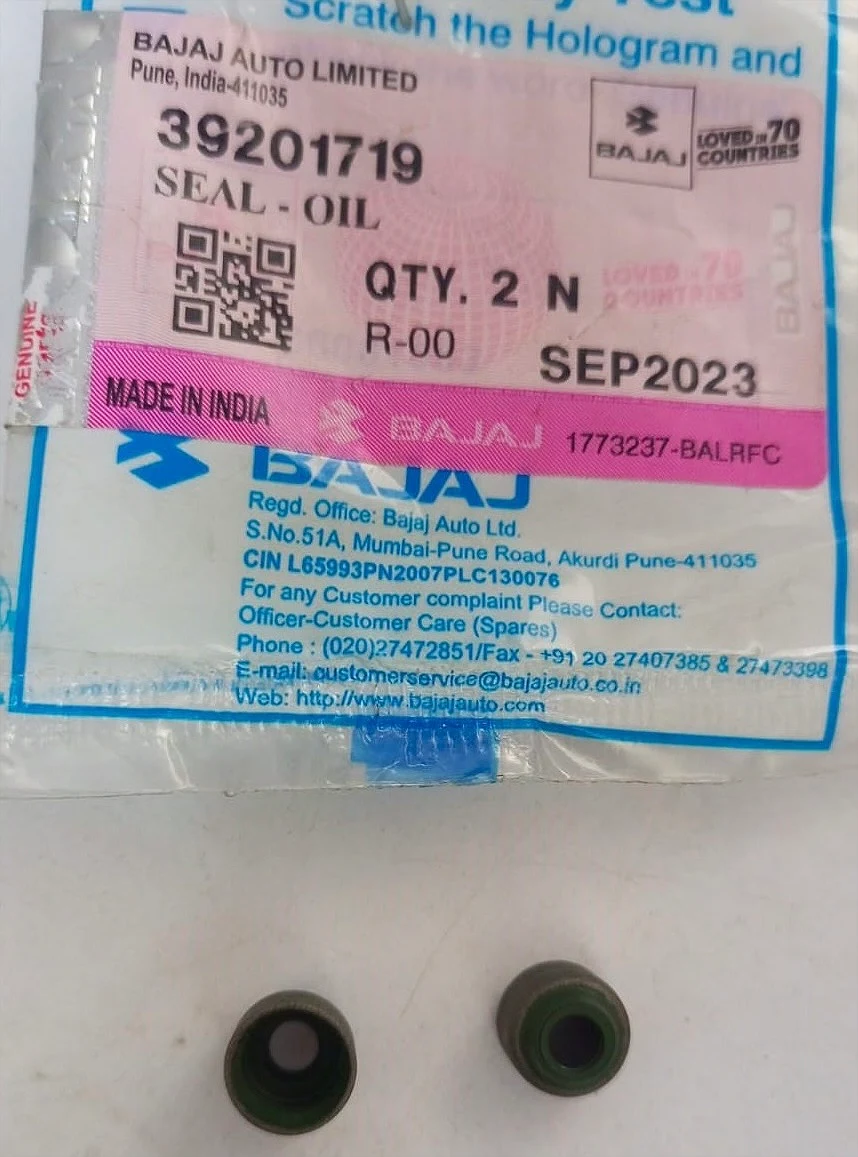 JUEGO RETEN SELLOS VALVULAS PULSAR, Boxer 150 Bm, Pulsar 135, Pulsar  180,  Pulsar 200, Pulsar 220, Pulsar 150 Ns, Pulsar 160 Ns, Pulsar 200 Ns - Código SKU 39201719 - Repuesto Moto EKAMOTO