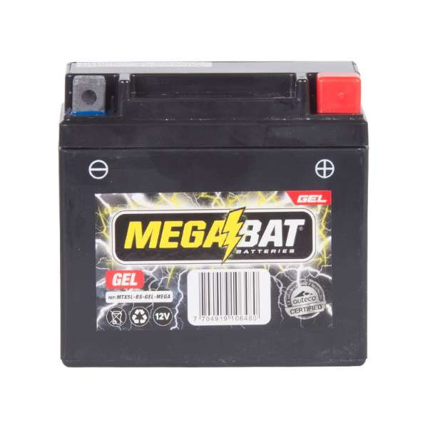 Batería Megabat MTX5L Gel 5Ah FZ 2.0 - Código SKU 7704919106480 - Repuesto Moto EKAMOTO