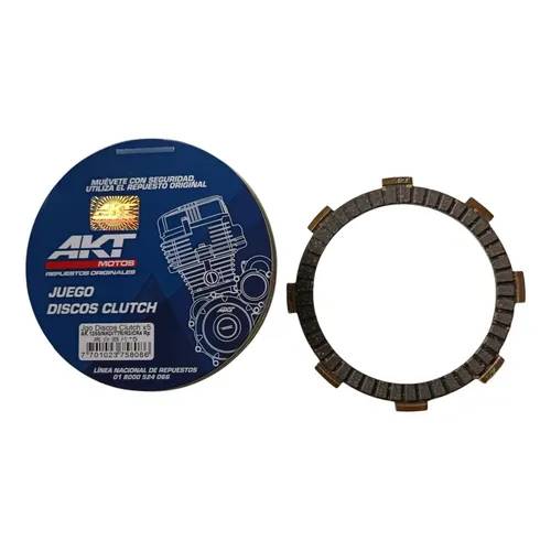 Juego Discos Clutch Akt 125 Ne R3 Tt S Sl Ttr Ttx - Código SKU 7701023758086 - Repuesto Moto EKAMOTO