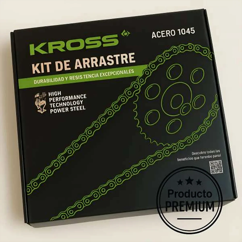 KIT ARRASTRE SZR  KROSS - Código SKU K15005KA - Repuesto Moto EKAMOTO