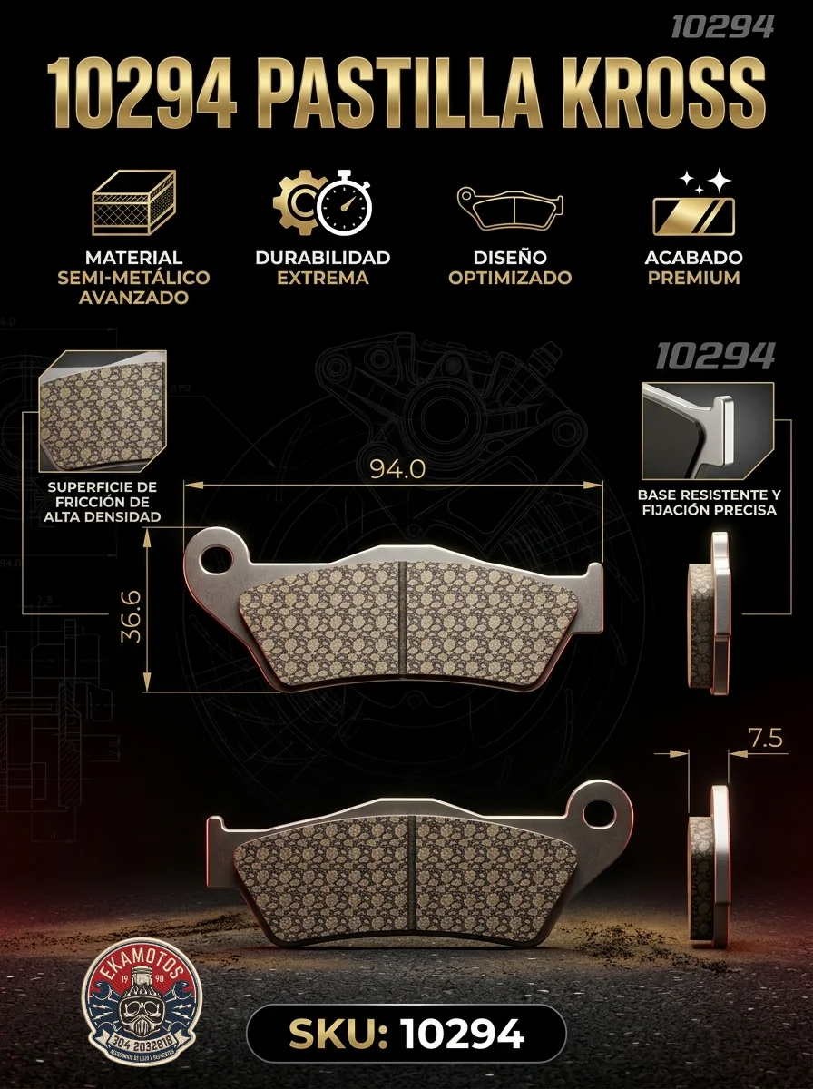 10294 PASTILLA KROSS - Código SKU 10294 - Repuesto Moto EKAMOTO