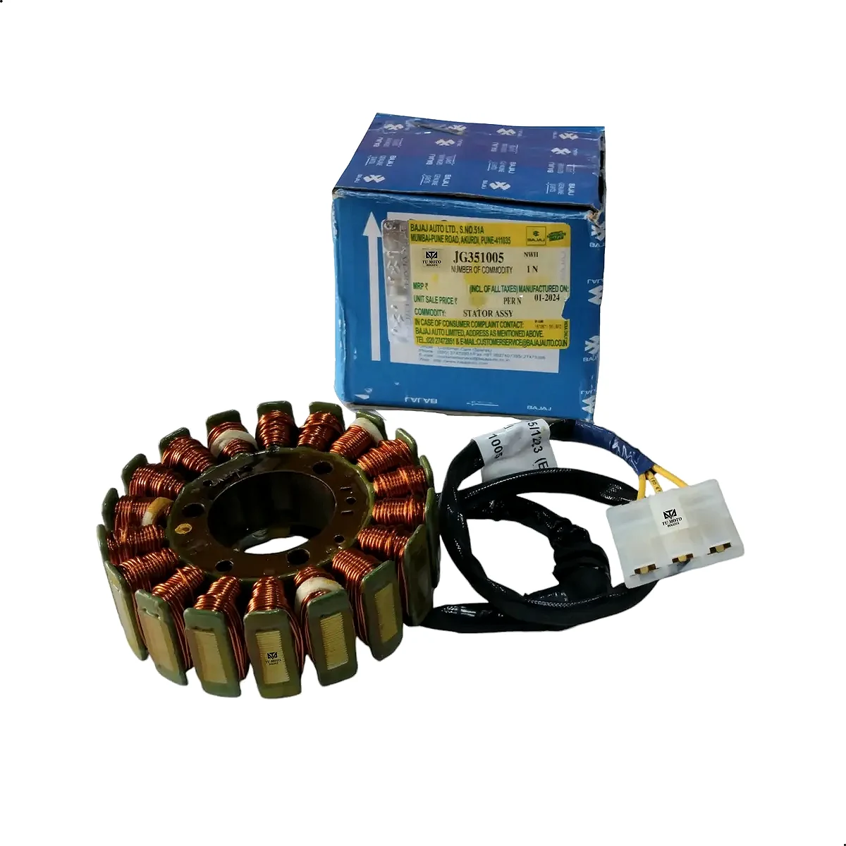 Plato De Bobinas Pulsar Ns 200 Fi - Código SKU JG351005 - Repuesto Moto EKAMOTO