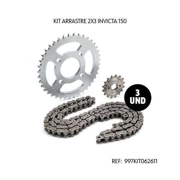 KIT DE ARRASTRE CRIPTON 115 - Código SKU 6500820 - Repuesto Moto EKAMOTO