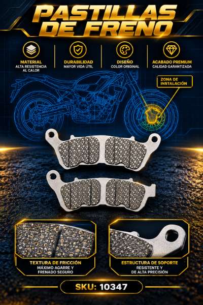 10347 PASTILLAS KROSS - Código SKU 10347 - Repuesto Moto EKAMOTO