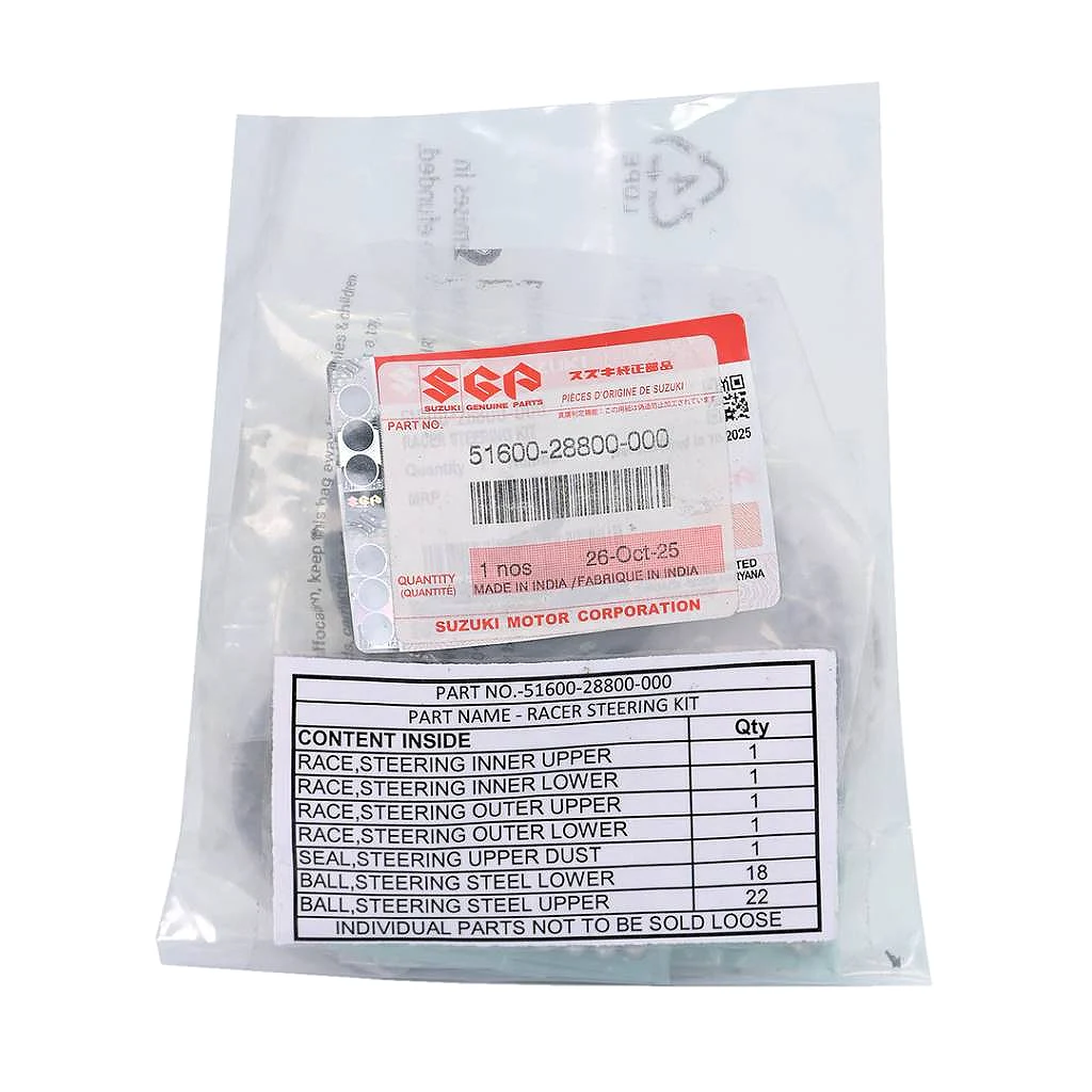 Kit Cunas de Dirección GIXXER 150 - HAYATE 110 Suzuki Original - Código SKU 51600-28800-0000 - Repuesto Moto EKAMOTO